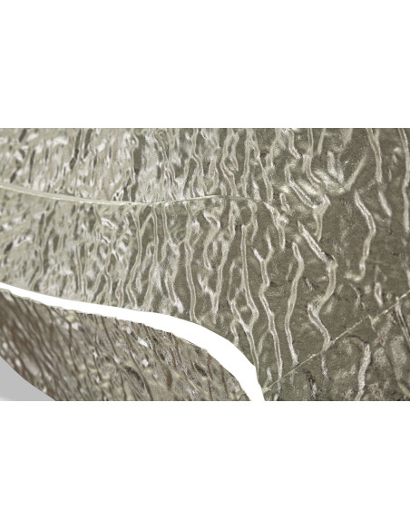 Miroir mural moderne Original 74x79 en Métal Argenté Aury 