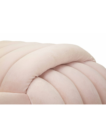 Banquette originale moderne Rectangulaire 90 cm 2 places en Velours Rose fuchsia Softy 