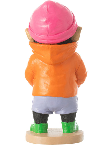 Statuette déco originale Singe Hauteur 27 cm en Résine Orange Fashion - 4