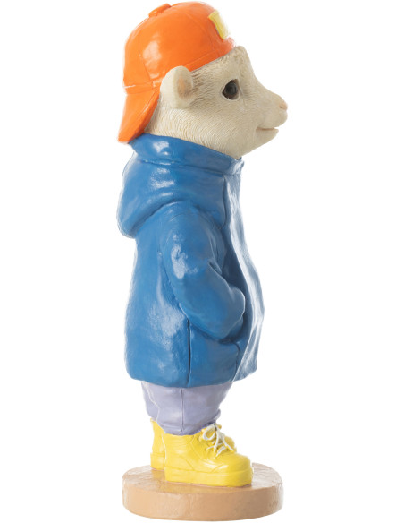 Statuette déco originale Mouton Hauteur 27 cm en Résine Rose fuchsia Fashion - 3