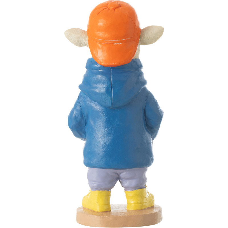 Statuette déco originale Mouton Hauteur 27 cm en Résine Rose fuchsia Fashion - 4