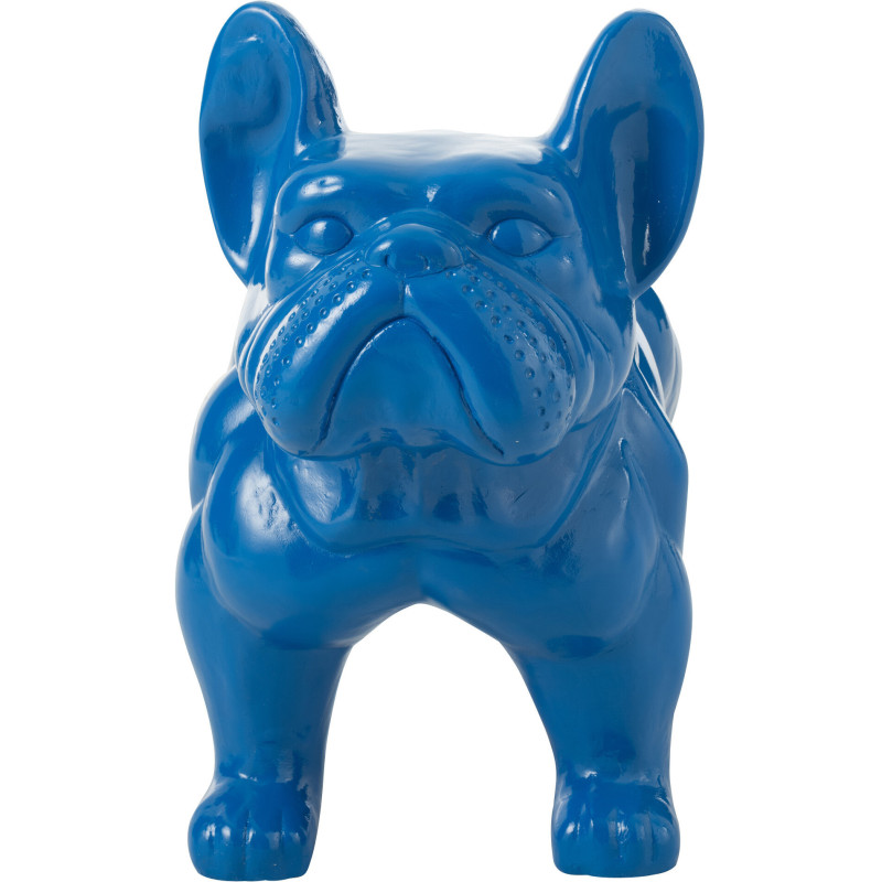 Statue déco moderne Bulldog 88 cm en Résine Bleu Mgo - 2