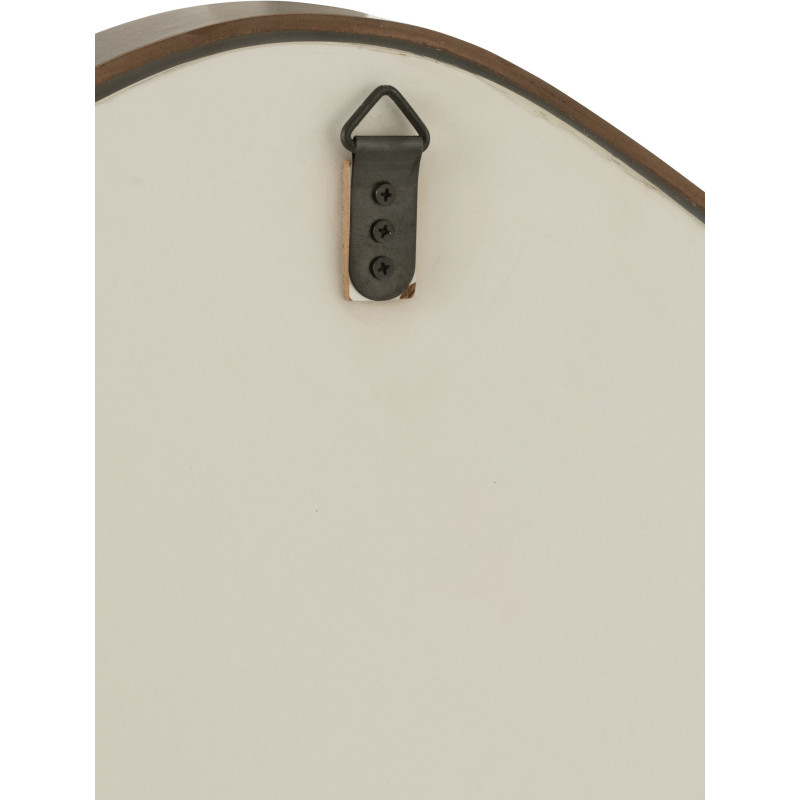 Grand Miroir mural moderne Irrégulier 79x88 en Bois Marron foncé Abstract - 5