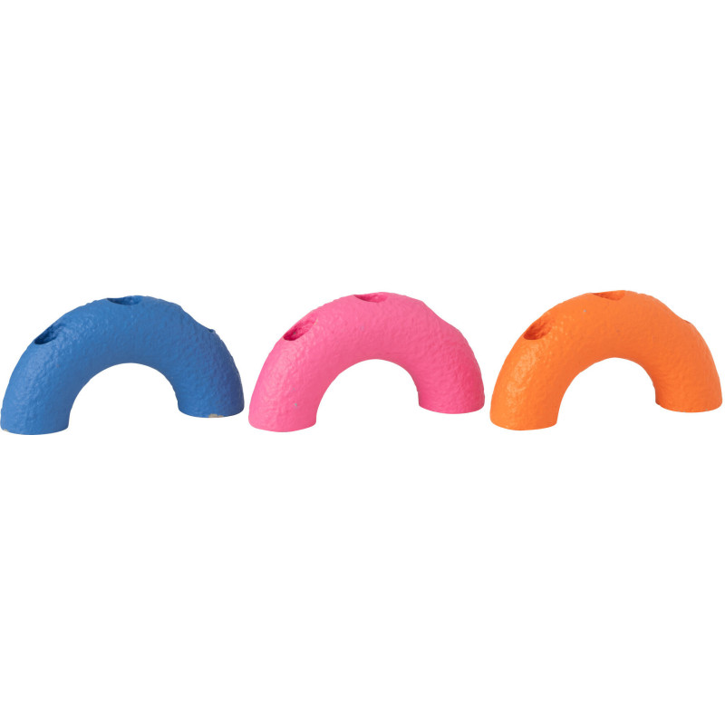 Chandelier moderne 3 bougies Arc en Ciment Bleu Rose Orange Rolo (Lot de 3) - 1