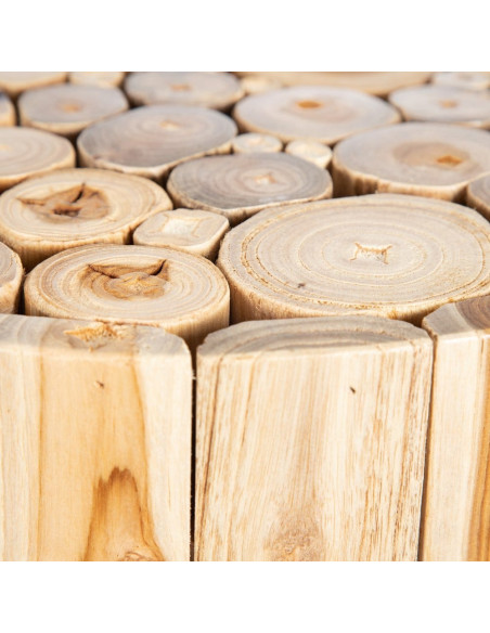 Lot De 9 Ustensiles Cuisine En Bois De Teck Naturel - Inclut Porte-cuillère Et Repose-cuillère