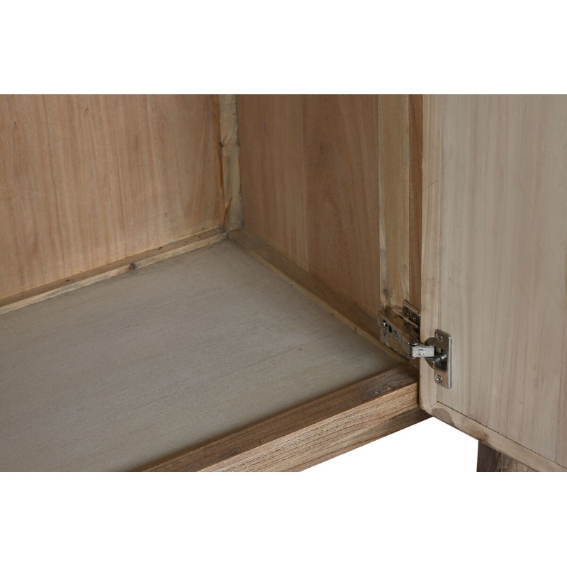 Grand Buffet moderne Bas 4 portes 4 tiroirs en Bois d'orme recyclé Naturel Luanco - 4