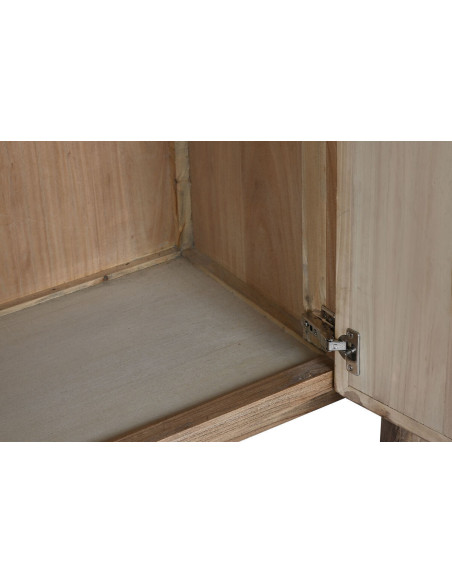 Grand Buffet moderne Bas 4 portes 4 tiroirs en Bois d'orme recyclé Naturel Luanco - 4