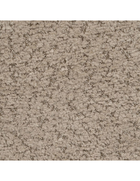 Poufs modernes bouclette Champignons en Tissu Beige Marron Bouclé Iznajar (Lot de 2) - 7