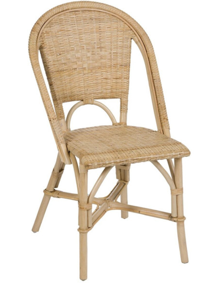 Chaise bistrot vintage en Rotin Naturel Thare - 1