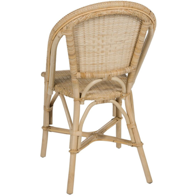 Chaise bistrot vintage en Rotin Naturel Thare - 4