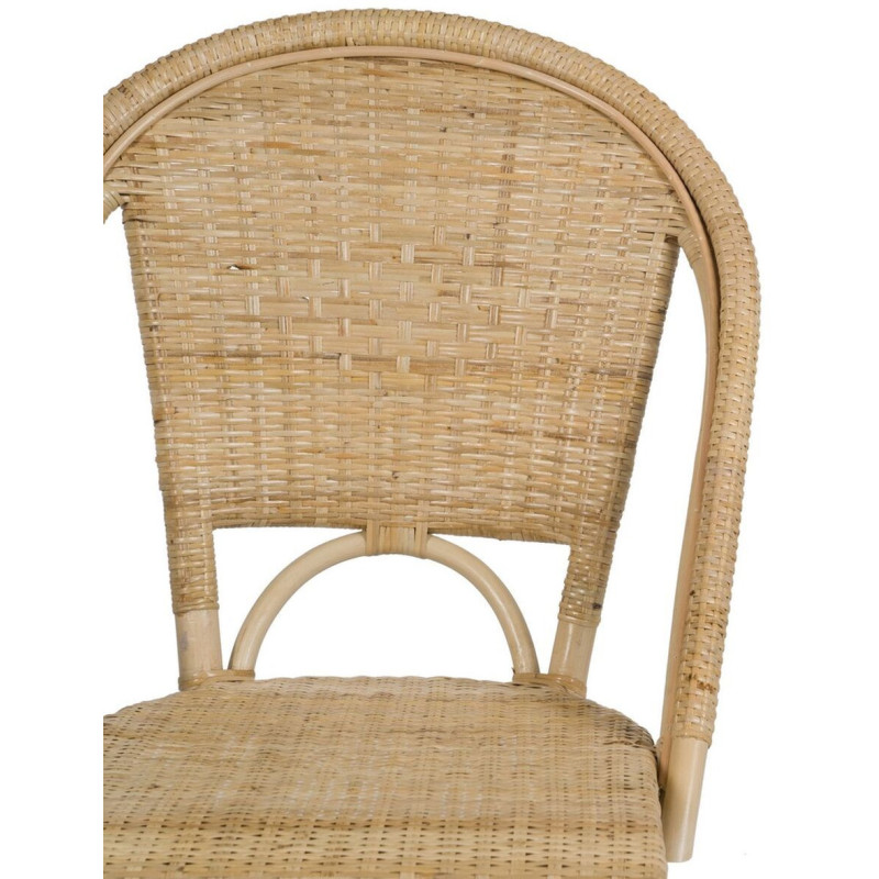 Chaise bistrot vintage en Rotin Naturel Thare - 5