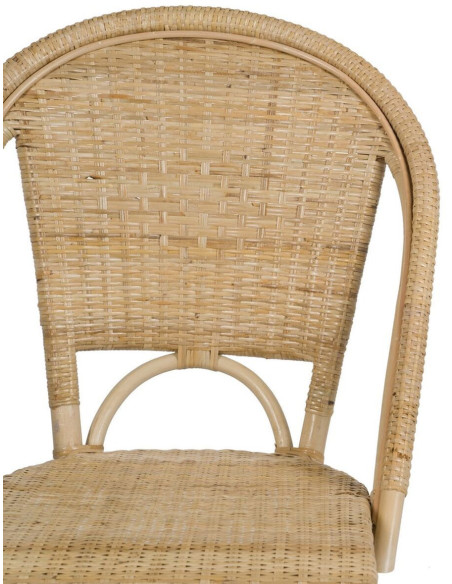 Chaise bistrot vintage en Rotin Naturel Thare - 5