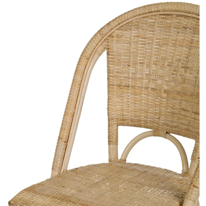 Chaise bistrot vintage en Rotin Naturel Thare - 6