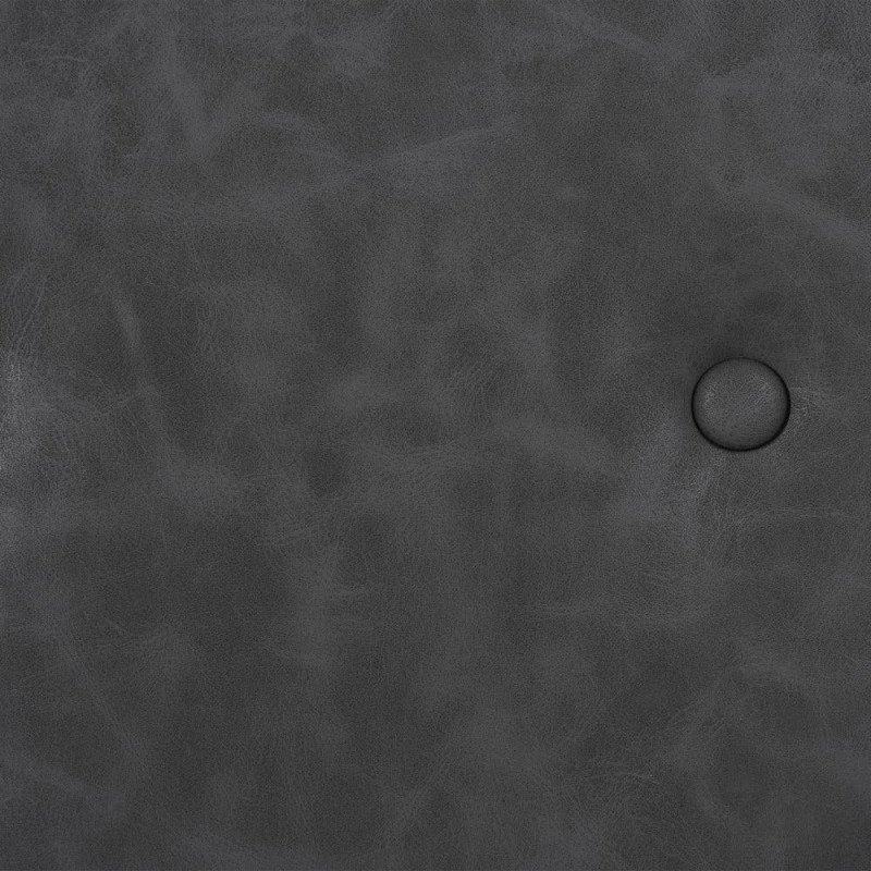 Chaise de bureau sur roulettes en Polyuréthane Noir Métal Noir Alice - 11