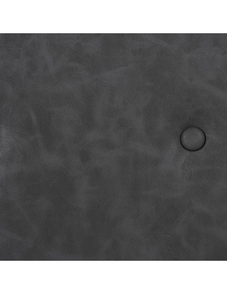 Chaise de bureau sur roulettes en Polyuréthane Noir Métal Noir Alice - 11