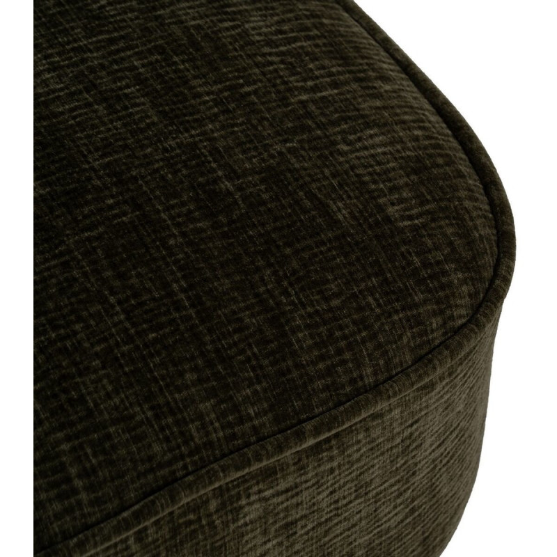 Fauteuil moderne bas en Tissu Vert Bois Noir Doré Altea - 8
