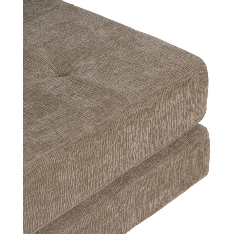 Fauteuil Chauffeuse moderne 1 place en Tissu Beige Bois Estepa - 9