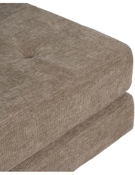 Fauteuil Chauffeuse moderne 1 place en Tissu Beige Bois Estepa - 9