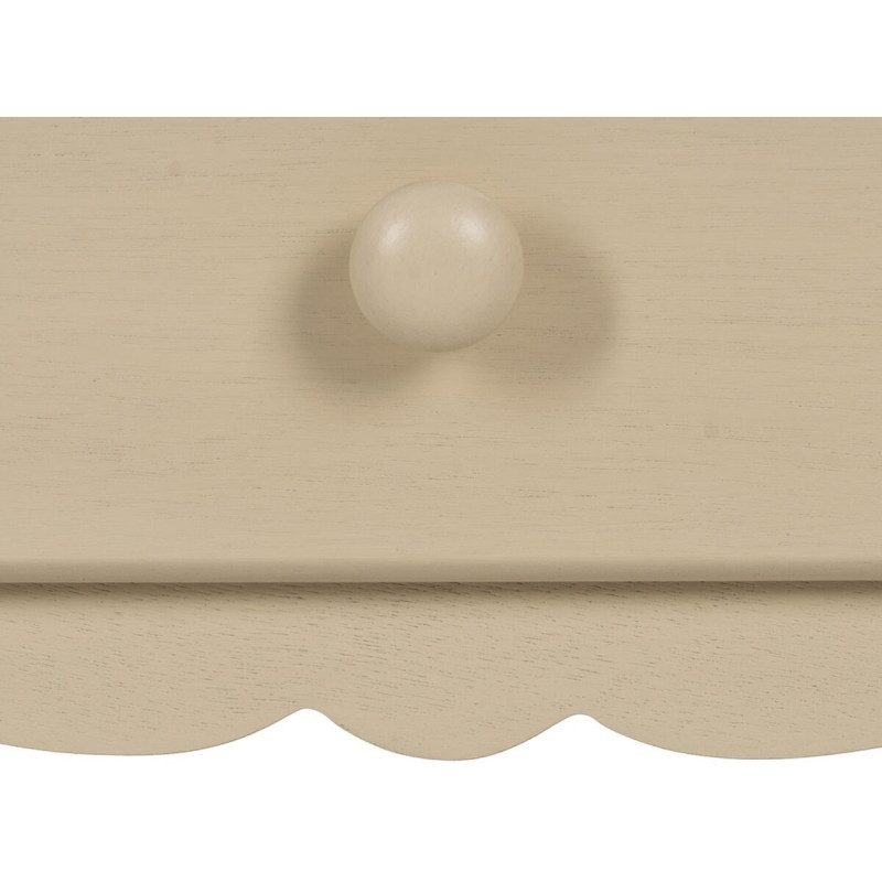 Chevet moderne 3 tiroirs en Bois MDF Blanc crème Ronda - 4