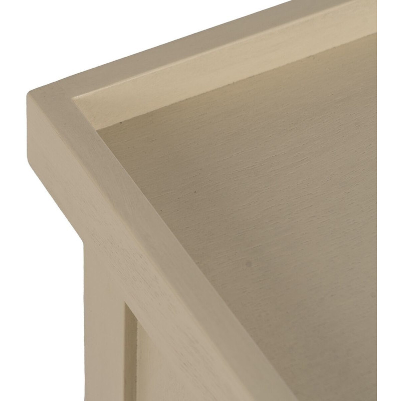Chevet moderne 3 tiroirs en Bois MDF Blanc crème Ronda - 7