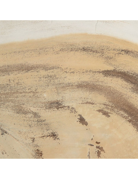 Grande Table basse originale Organique en Bois de suar Blanc crème Naturel Lugo - 4