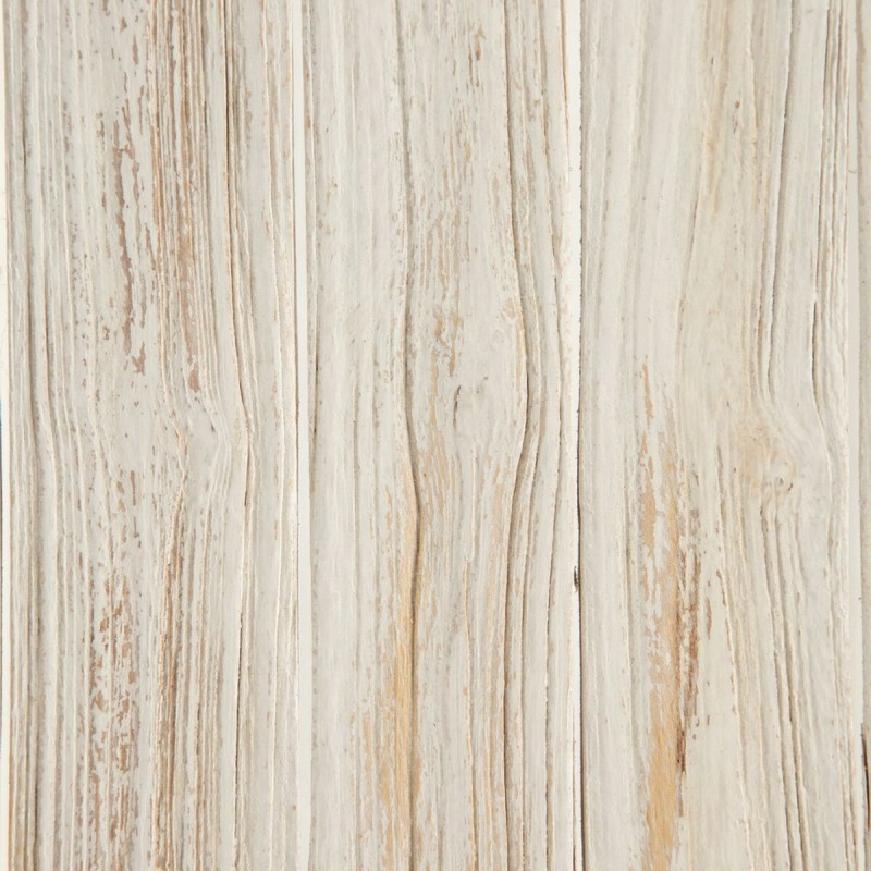 Console Bord de mer Rectangulaire en Bois de teck Blanc crème Arcos - 4