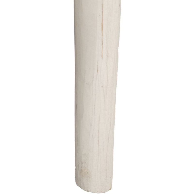 Console Bord de mer Rectangulaire en Bois de teck Blanc crème Arcos - 7