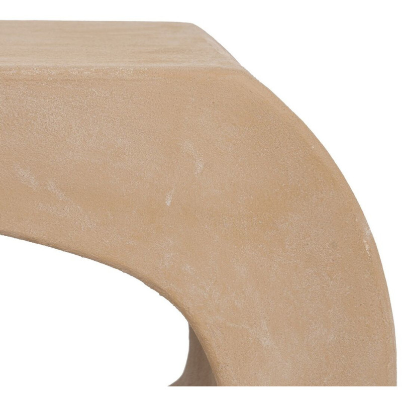 Grande Table basse originale Organique 1 niche en Bois MDF Sable Wilma - 6