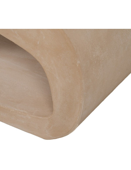 Grande Table basse originale Organique 1 niche en Bois MDF Sable Wilma - 8