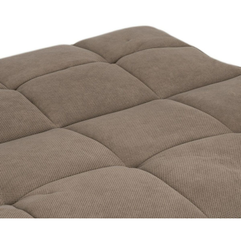 Grand Canapé moderne Convertible 3 places en Tissu Beige Bois Naturel Cervo - 8