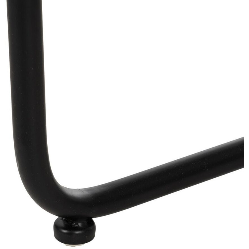 Table basse moderne chic Ronde en Fibre de magnésium Fibre de verre Blanc Effet terrazzo Noir Guimar - 7