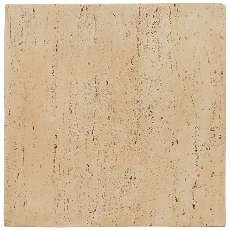 Table d'appoint moderne Carrée 1 niche en Fibre de magnésium Fibre de verre Beige Novelda - 8