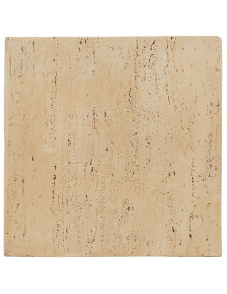 Table d'appoint moderne Carrée 1 niche en Fibre de magnésium Fibre de verre Beige Novelda - 8