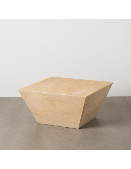 Table basse moderne Carrée en Fibre de magnésium Fibre de verre Beige Novelda - 2