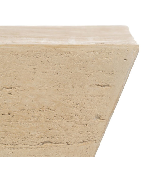 Table basse moderne Carrée en Fibre de magnésium Fibre de verre Beige Novelda - 5