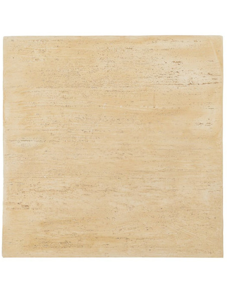 Table basse moderne Carrée en Fibre de magnésium Fibre de verre Beige Novelda - 6