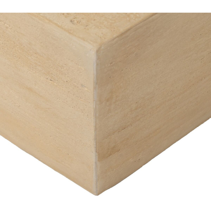 Table basse moderne Carrée en Fibre de magnésium Fibre de verre Beige Novelda - 7
