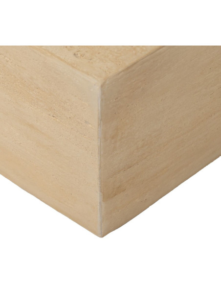 Table basse moderne Carrée en Fibre de magnésium Fibre de verre Beige Novelda - 7