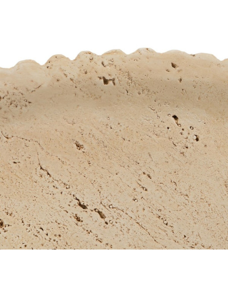 Table basse moderne Ronde en Fibre de magnésium Fibre de verre Beige Novelda - 4