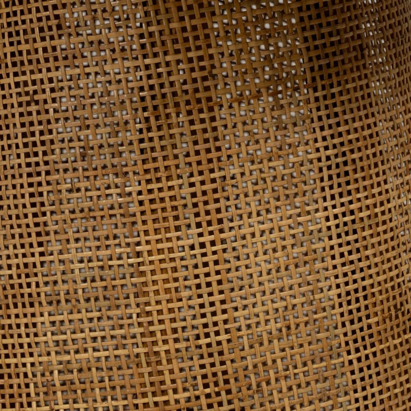 Table d'appoint vintage Ronde en Bambou Naturel Cannage Ratan - 5