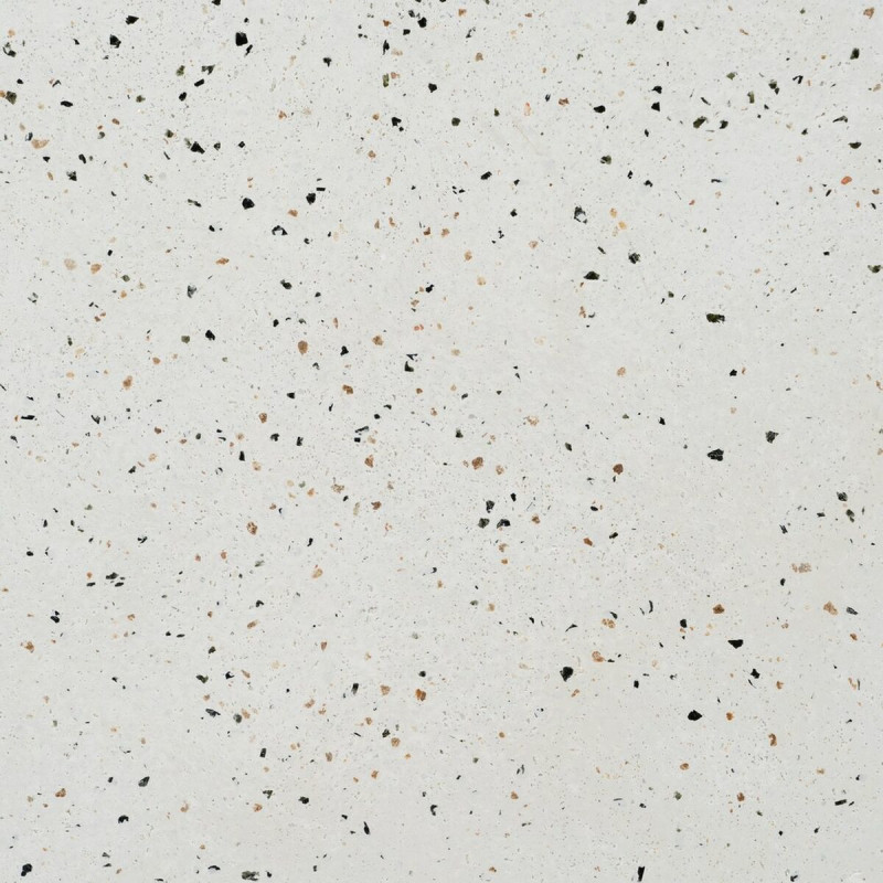 Table basse moderne Ronde en Ciment Fibre de verre Blanc Effet terrazzo Muxia - 4