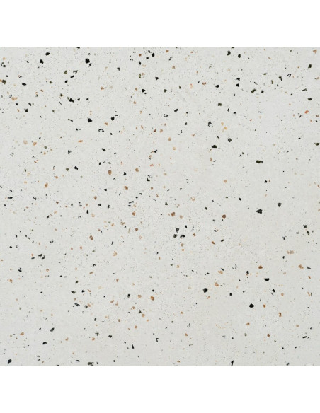 Table basse moderne Ronde en Ciment Fibre de verre Blanc Effet terrazzo Muxia - 4