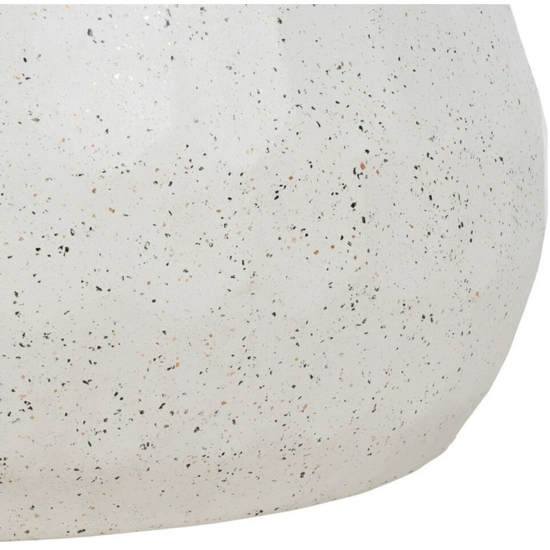 Table basse moderne Ronde en Ciment Fibre de verre Blanc Effet terrazzo Muxia - 8