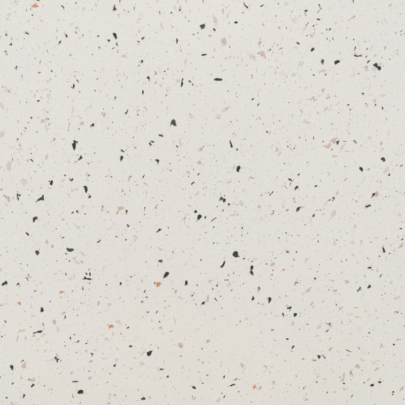 Table basse moderne Ronde en Fibre de magnésium Blanc Effet terrazzo Orcera - 4