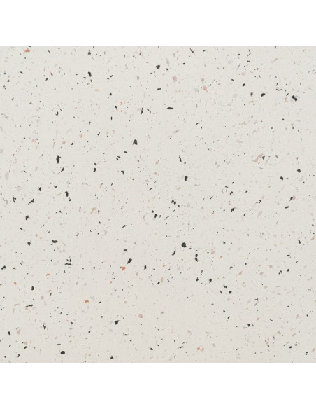 Table basse moderne Ronde en Fibre de magnésium Blanc Effet terrazzo Orcera - 4