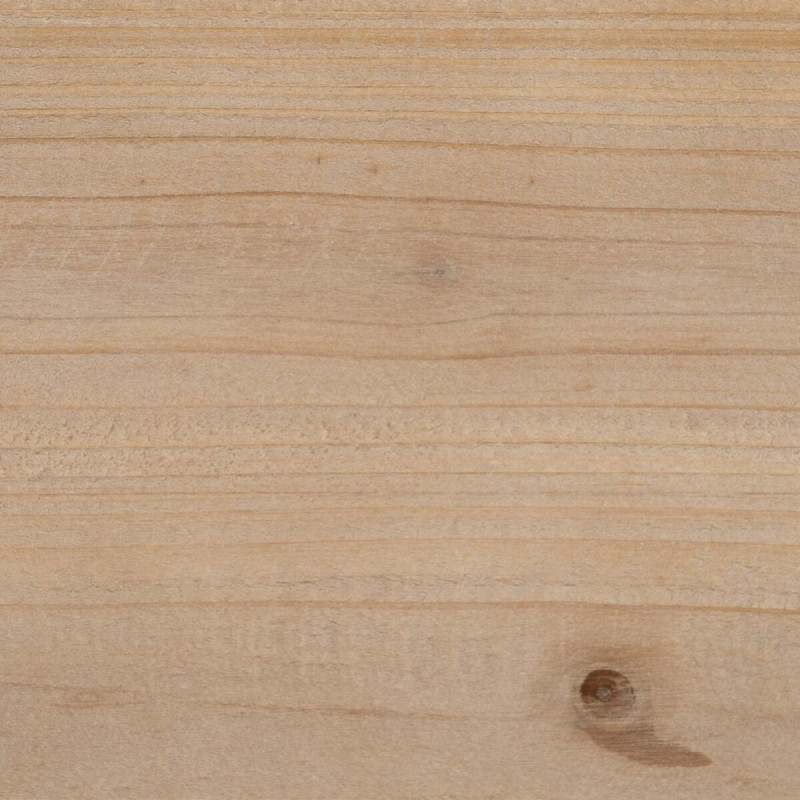 Grande Table basse Campagne chic Rectangulaire en Bois de sapin Blanc crème Vieilli Naturel Formentera - 4