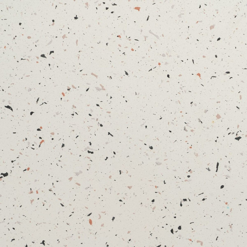 Table basse moderne Ronde en Fibre de magnésium Blanc Effet terrazzo Fraga - 4