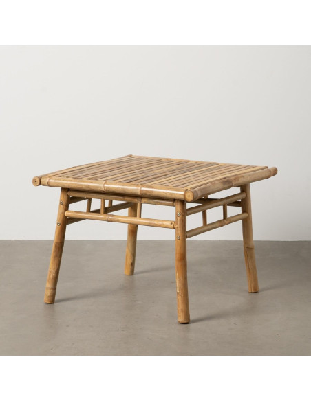 Table basse vintage Carrée en Bambou Naturel Bambu - 2