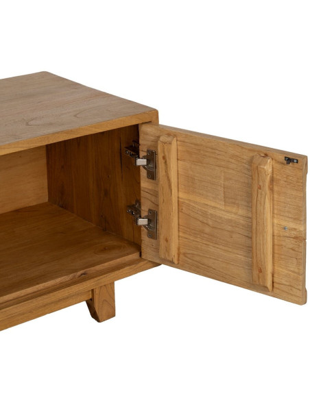 Buffet moderne Bas 2 portes 4 tiroirs en Bois de mindi Naturel Sitges - 6