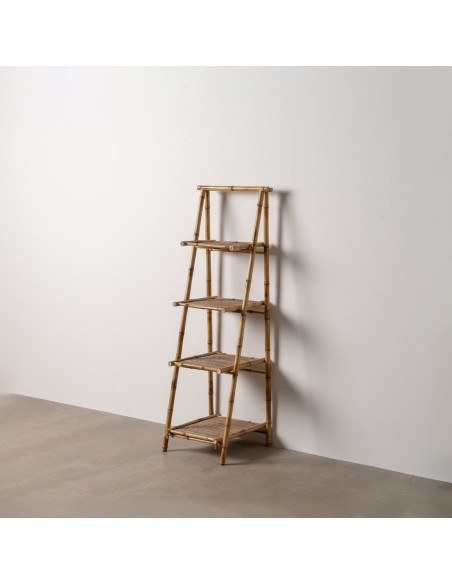 Étagère vintage Escalier 4 niveaux en Bambou Naturel Bambu - 2